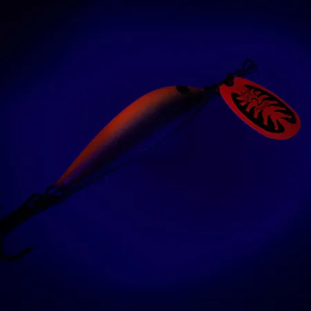 Blue Fox Vibrax Minnow Spin 2 Spinnare, Orange/Guld, 7g, Finland, #6517