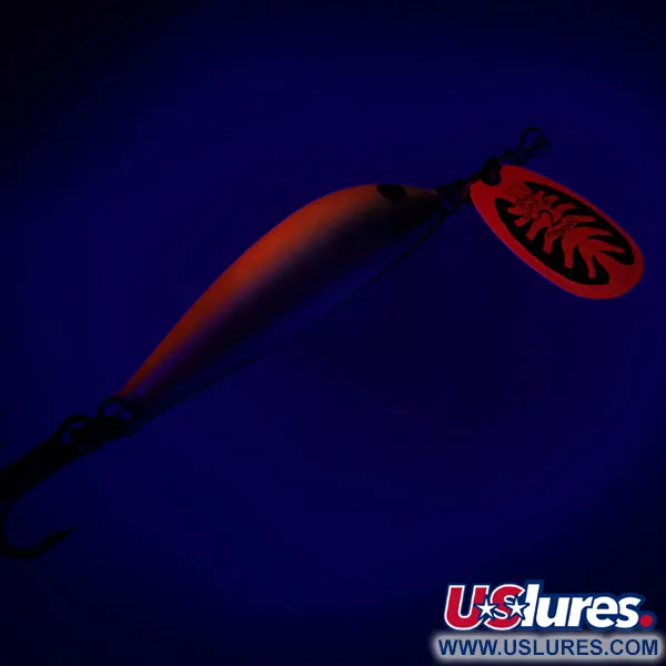 Blue Fox Vibrax Minnow Spin 2 Spinnare, Orange/Guld, 7g, Finland, #6517