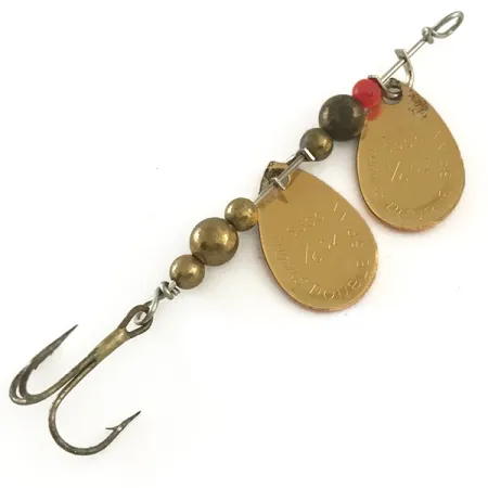 Thomas Double Spinn Tandemspinnare, Guld / Röd, 5g, USA, #6532