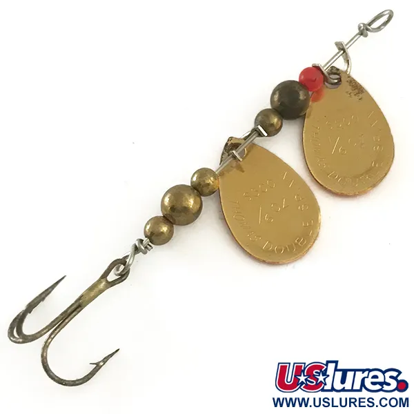 Thomas Double Spinn Tandemspinnare, Guld / Röd, 5g, USA, #6532