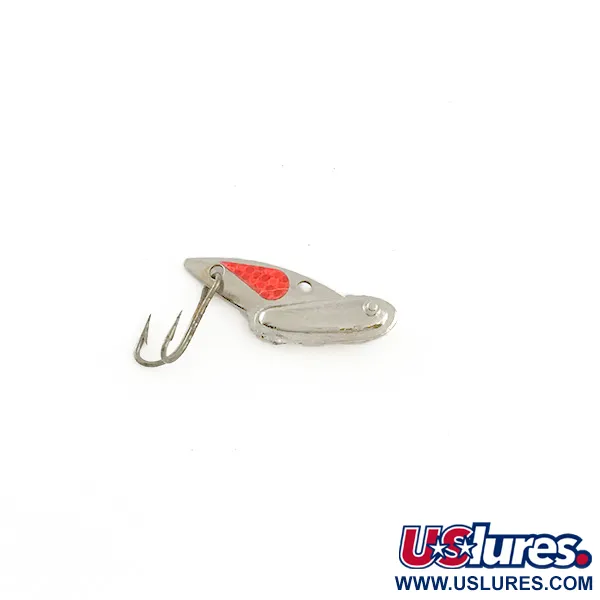 Reef Runner Cicada Blade Bait, Nickel / Röd, 1.2g, Vertikal, #6540