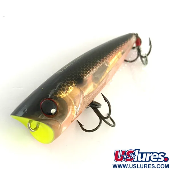 Yo-ZURI 3DB Popper, Guld/Svart, 10g, 3D-prisma, #6570
