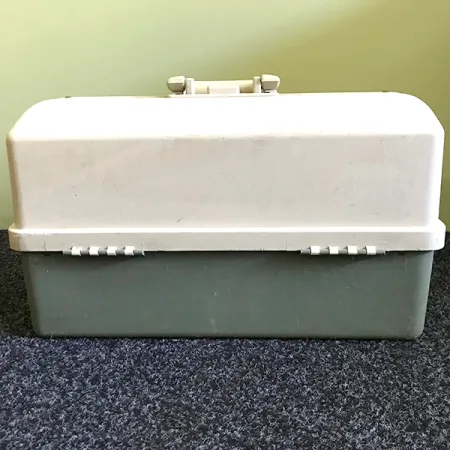 Plano 8600 Vintage Fiskelåda, Vit/Grå, 6 Hyllplan, #6574