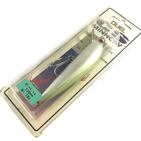 Yo-Zuri Duel CS Minnow Sjunkande, Silver / Grön, 18g, Rassel, #6589