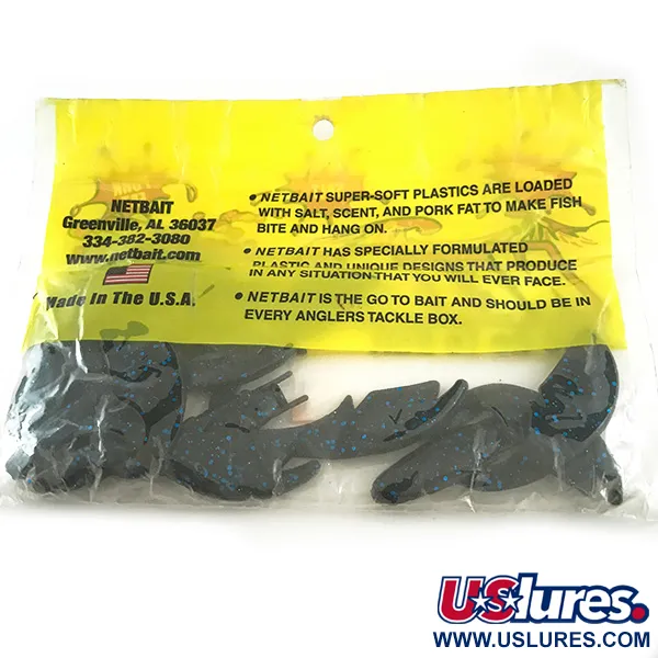 NetBait Paca Chunk jigg, Black Blue Flk, 7.5cm, jig trailer, #6594