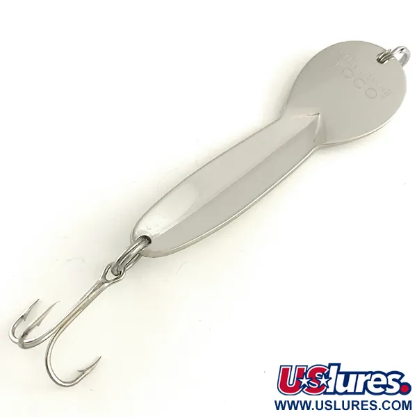 Glen Evans Loco 4 Skeddrag, Nickel/Guldhologram, 23g, Vintage, #6600