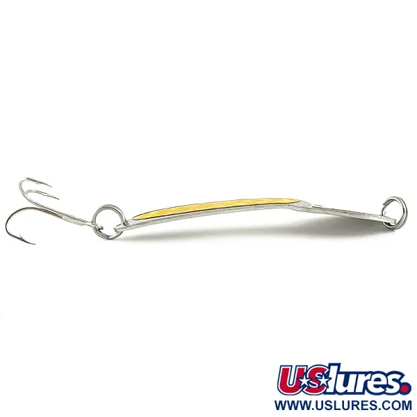 Glen Evans Loco 4 Skeddrag, Nickel/Guldhologram, 23g, Vintage, #6600