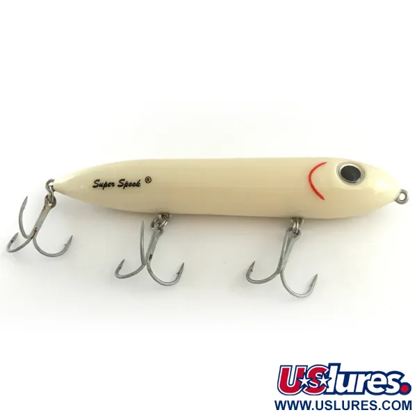 Heddon Super Spook Ytgående bete, Vit, 25g, 3 Trekrokar, #6618