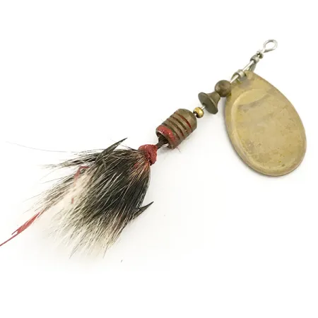 Mepps Aglia 2 dressed 1960s Spinnare, Mässing, 4,7g, Fjädrad, #6640