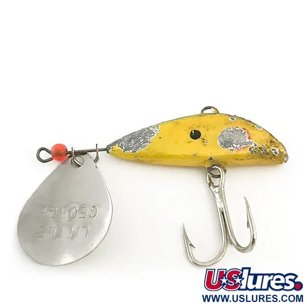 Mann's Bait Little George Tailspinner, Nickel/Gul, 20g, #6646