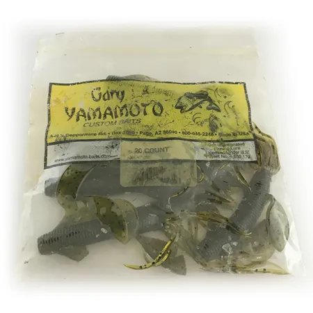 Gary Yamamoto Kreature Gummibete, Green Pumpkin, 10cm, Hula-skirt, #6666