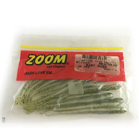 Zoom Meathead gummibete (19st), Baby Bass, 10cm, finesse, #6667