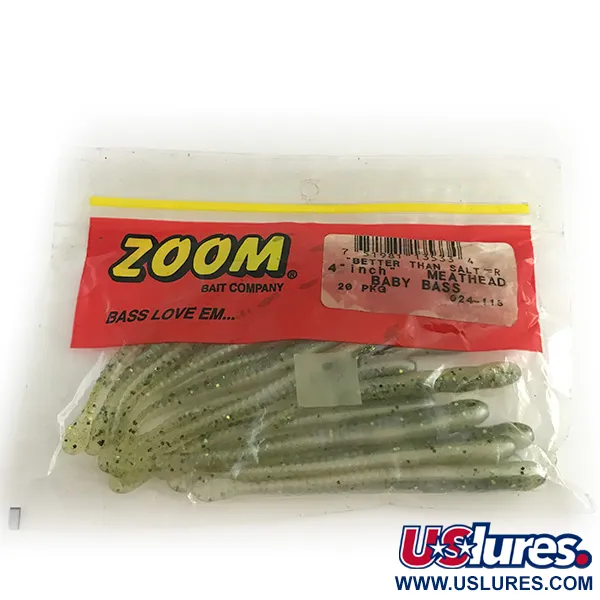 Zoom Meathead gummibete (19st), Baby Bass, 10cm, finesse, #6667