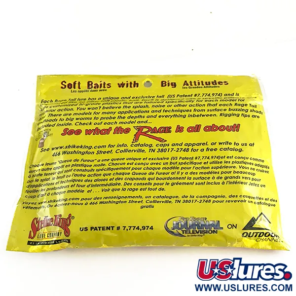 Strike King Rage Tail Rage Craw Jigg, Watermelon Meat, 9cm, #6673