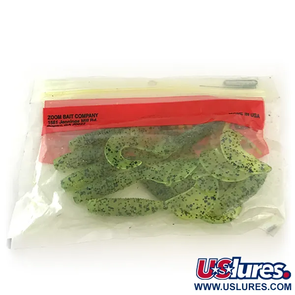 Zoom Fat Albert Grub Jigg, Chartreuse Pepper, 8.25cm, Räfflad Kropp, #6678