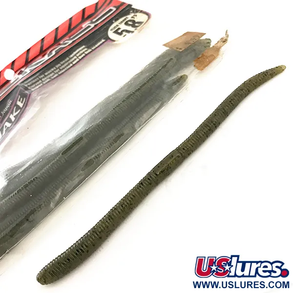 Jackall Flick Shake Worm jigg, Green Pumpkin Pepper, 14cm, #6679