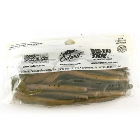 Culprit Original Worm Jigg, Green Pumpkin Red, 14cm, #6682