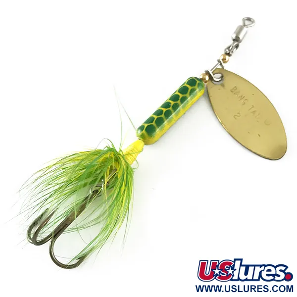 Luhr Jensen Bang Tail Spinnare, Guld, 5,5g, Fjäderkrok, #6691