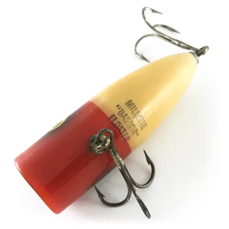 Millsite Bassor Ytpopper, Röd / Vit, 12g, Topwater, #6709