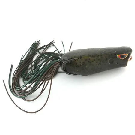 SPRO Dean Rojas Bronzeye Frog Popper, Svart, 14g, Ihålig Kropp, #6710