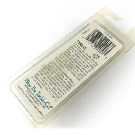 Blue Fox Vibrax Minnow Spin 1 Spinnare, Silver, 5g, Finland, #6717