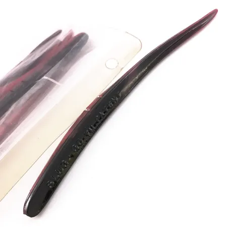 Lunker City Slug-Go Soft Jerk, Red / Black, 15 cm, Offset-Skåra, #6720