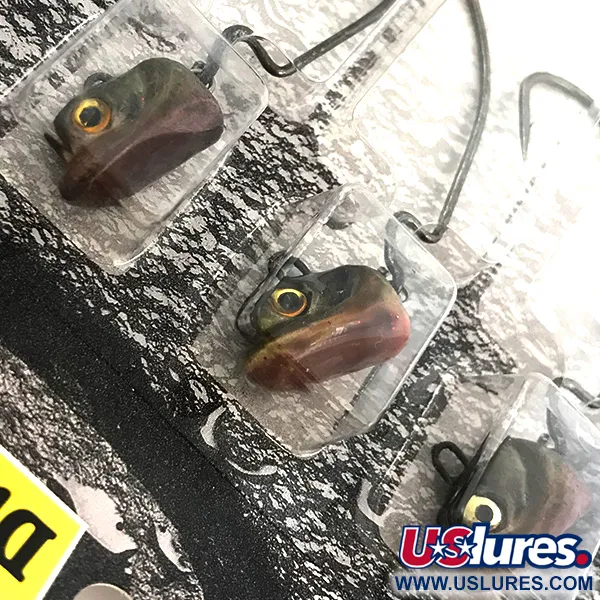 Duh!!! Head kit Offset-jiggskallar, Black / Green Metallic, 14g, #6721