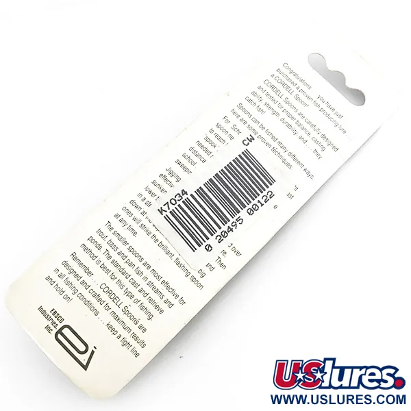 Cotton Cordell CC Spoon Skeddrag, Silver, 21g, Vertikalfiske, #6725