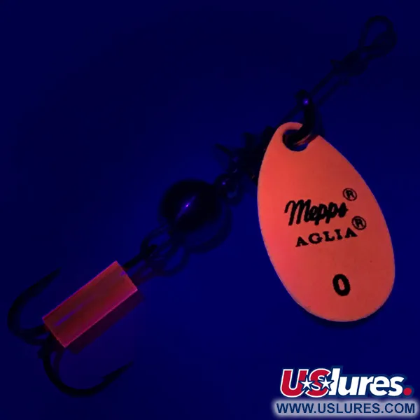 Mepps Aglia 0 UV Spinnare, Fluorescerande Orange, 2.5g, UV, #7198