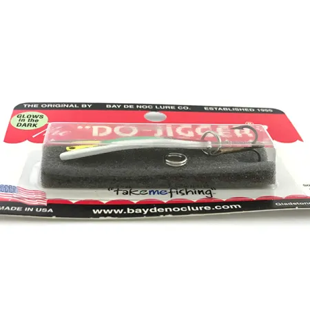 Bay de Noc Do-Jigger 1 Skeddrag, White/Green Glow, 5g, Lysande, #6736