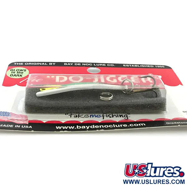 Bay de Noc Do-Jigger 1 Skeddrag, White/Green Glow, 5g, Lysande, #6736