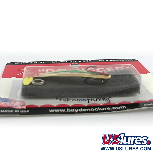 Bay de Noc Do-Jigger 1 Skeddrag, Guld/Grön, 5g, guldpläterad, #1DJGCH