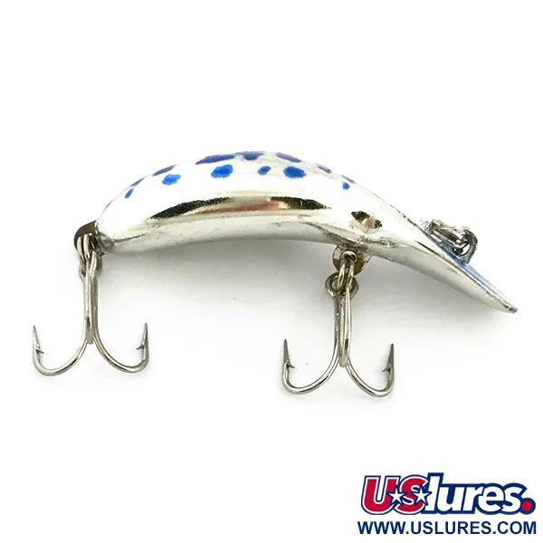 Heddon Tadpolly Clatter Tad Ytbete, Silver / Blå, 6g, Rassel, #6740