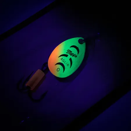 Mepps Aglia 0 Spinnare, Fire Tiger, 2,5g, UV-Finish, #6744