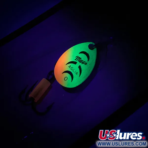 Mepps Aglia 0 Spinnare, Fire Tiger, 2,5g, UV-Finish, #6744