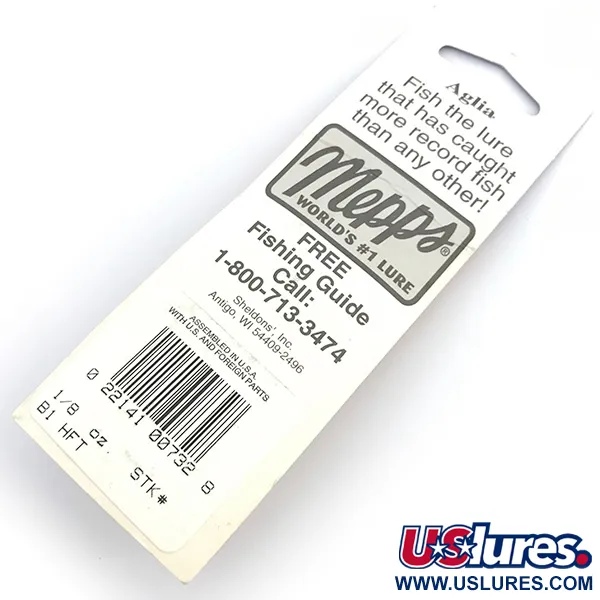 Mepps Aglia 1 Spinnare, Fire Tiger, 3.5g, UV-reaktiv, #6745