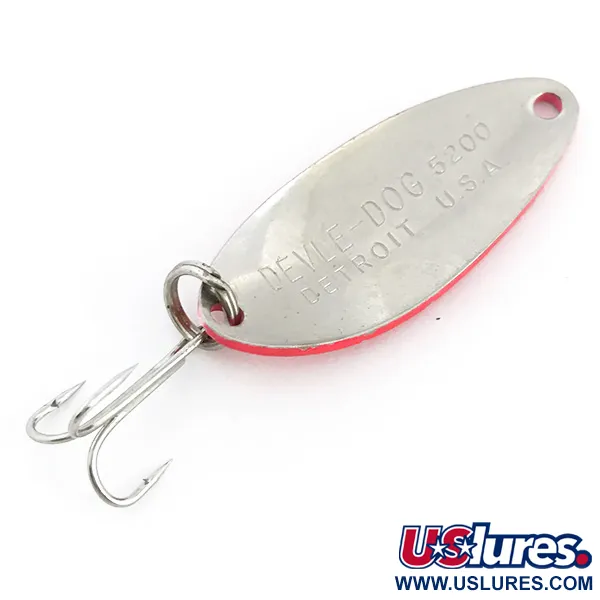 Eppinger Dardevle Devle Dog 5200 UV Skeddrag, Röd/Nickel, 7g, UV, #6773