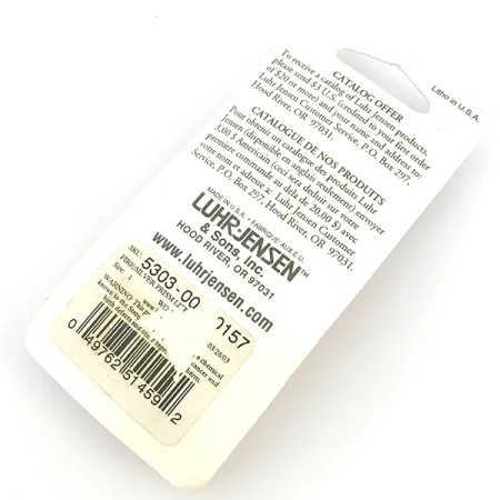 Luhr Jensen Loco 1 UV Skeddrag, Red / Hologram, 4g, UV-lyster, #6779