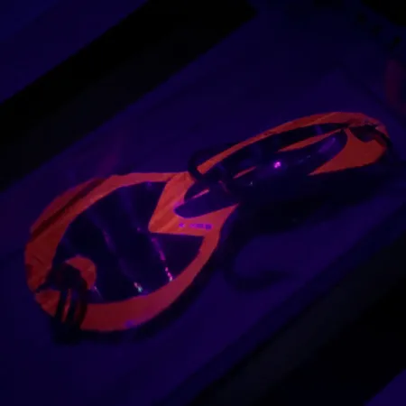 Luhr Jensen Loco 1 UV Skeddrag, Red / Hologram, 4g, UV-lyster, #6779