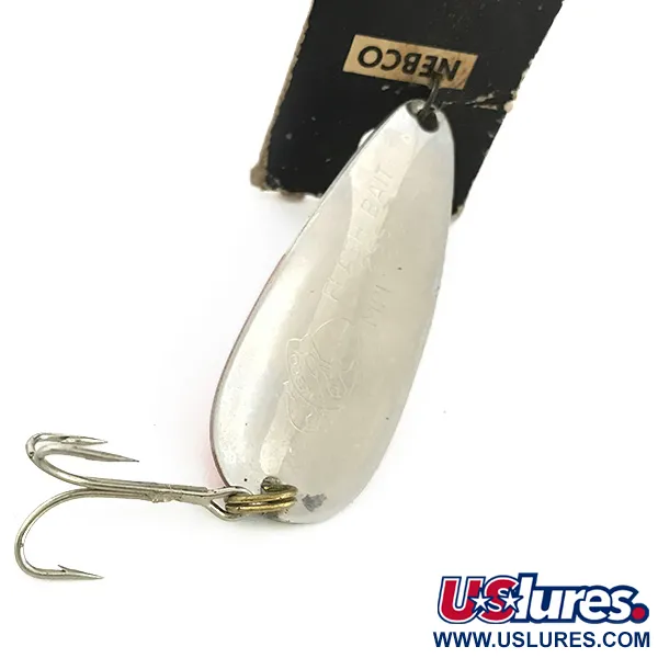 Nebco FlashBait 266 Skeddrag, Röd / Vit / Nickel, 10g, Enkelkrok, #6801