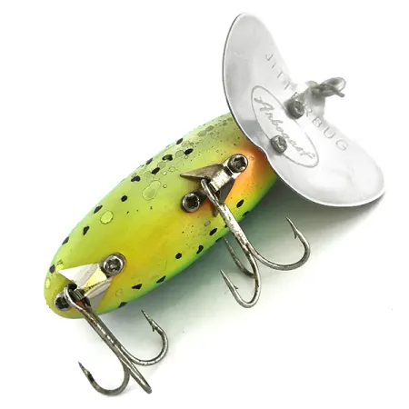 Fred Arbogast Jitterbug Ytbeten, Fire Tiger, 10g, #6808