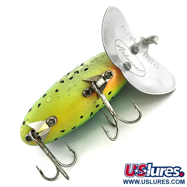 Fred Arbogast Jitterbug Ytbeten, Fire Tiger, 10g, #6808