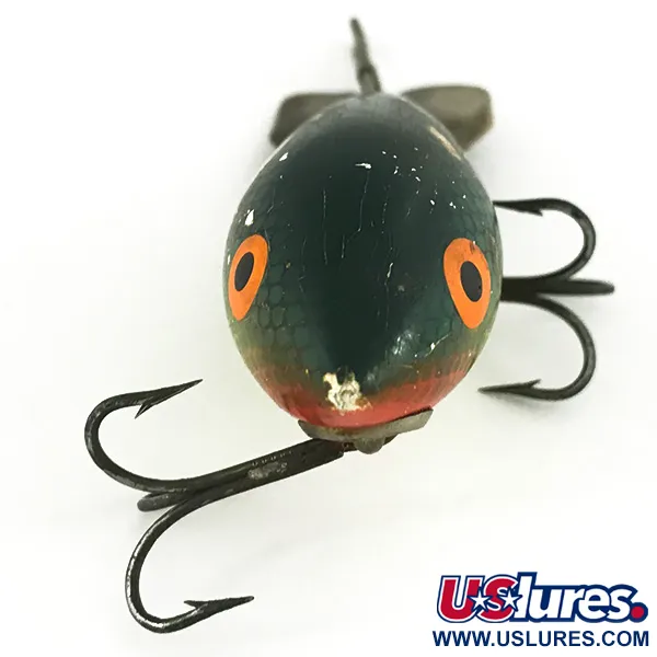 Bomber 400 series Wobbler, Grön/Gul, 12,5g, Träbete, #6809