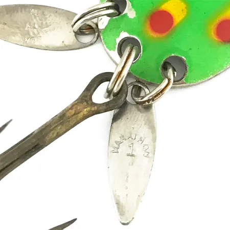 Marathon (with sonic blades) Skeddrag, Grön, 6cm, Självlysande, #6821