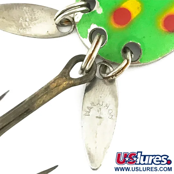 Marathon (with sonic blades) Skeddrag, Grön, 6cm, Självlysande, #6821