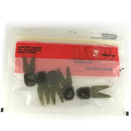 Zoom Tiny Salty Chunk, Green Pumpkin Red, 4.5cm, Gummibete #6831