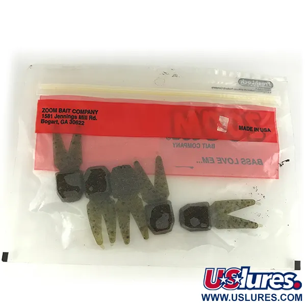 Zoom Tiny Salty Chunk, Green Pumpkin Red, 4.5cm, Gummibete #6831