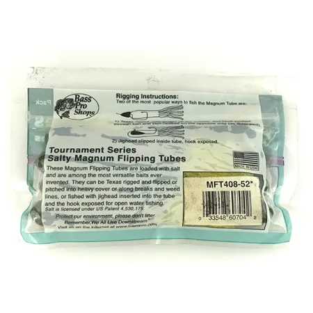 Bass Pro Shops Salty Magnum Tubes gummibete, Green Pumpkin, 10cm, #6833