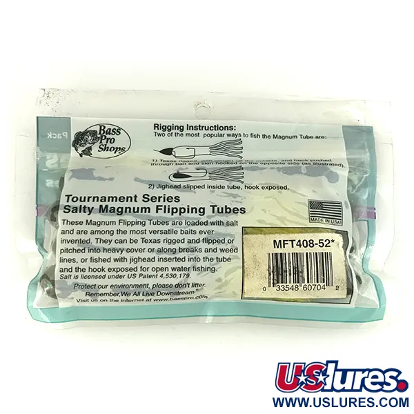 Bass Pro Shops Salty Magnum Tubes gummibete, Green Pumpkin, 10cm, #6833