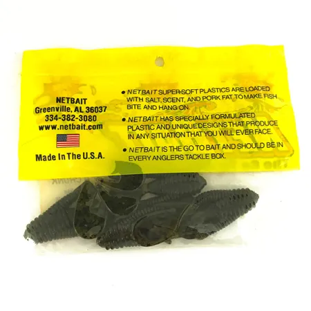 Netbait Kickin B Chunk Jigg, Green Pumpkin, 7.5cm, Trailer, #6836